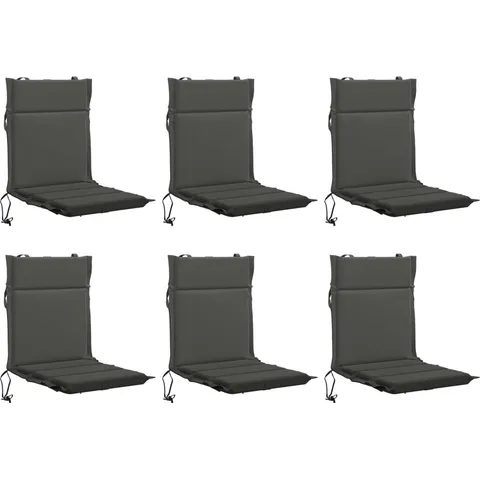 vidaXL Coussin de chaise à dossier bas GEMERT 6 pc 100 % polyester – 433224 – image 3