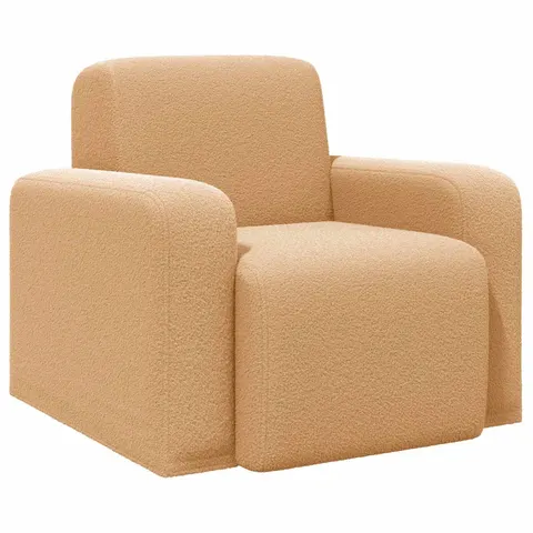 vidaXL Fauteuil Beige Bouclé – 523154 – image 2