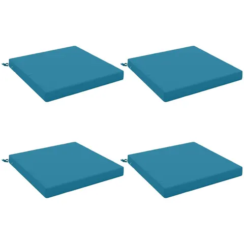 vidaXL Coussins de siège SOEST 4 pc 100 % polyester Bleu clair – 415879 – image 3