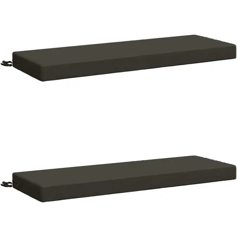 vidaXL Coussins de Banc SOEST 2 pc 100 % polyester Anthracite – 465805 – image 2