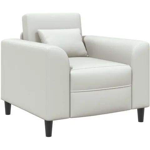 vidaXL Fauteuil Blanc Simili cuir – 523369 – image 2