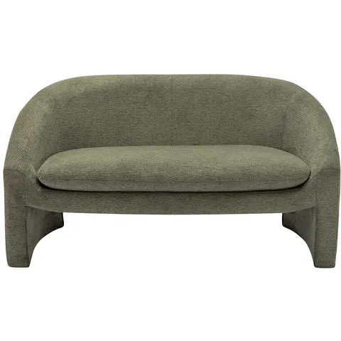 vente-unique.com Canapé fixe polyester 2 places vert 137x74x74cm – image 3