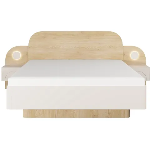 Vente-unique Bedframe hout beige 160 x 200 cm – 190649 – afbeelding 2