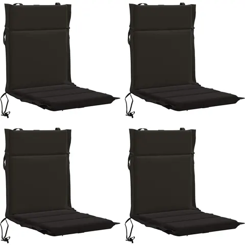 vidaXL Coussin de chaise à dossier bas GEMERT 4 pc 100 % polyester – 433309 – image 2