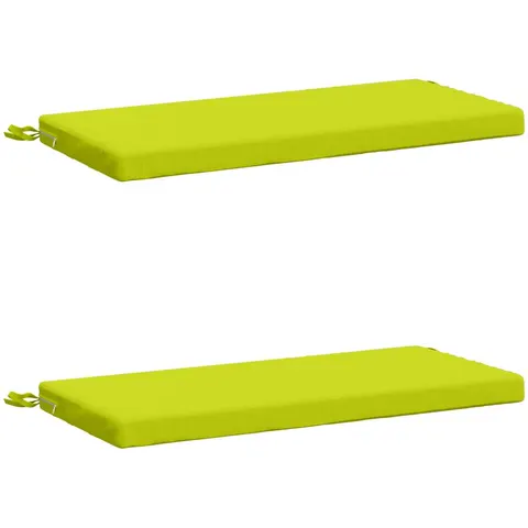 vidaXL Coussins de Banc SOEST 2 pc 100 % polyester Vert vif. – 454885 – image 3