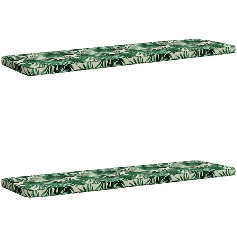 vidaXL Coussins de banc 2 pièces VUGHT 2 pc 100 % polyester – 489863 – image 2
