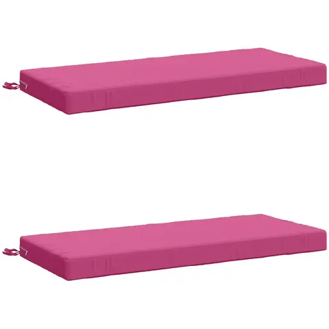 vidaXL Coussins de Banc SOEST 2 pc 100 % polyester Rose – 470748 – image 2