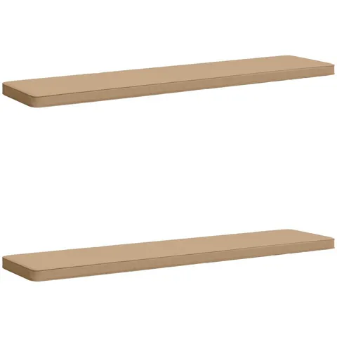 vidaXL Coussins de banc 2 pièces VUGHT 2 pc 100 % polyester Sable – 484264 – image 2