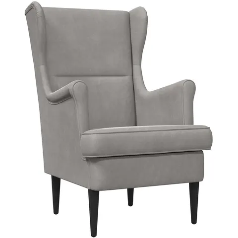 vidaXL Fauteuil Gris clair Velours – 636224 – image 2
