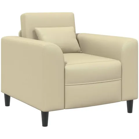 vidaXL Fauteuil Crème Simili cuir – 523291 – image 2
