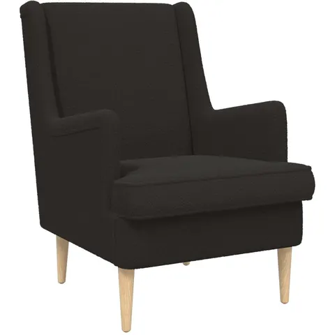 vidaXL Fauteuil Noir Bouclé – 637191 – image 2