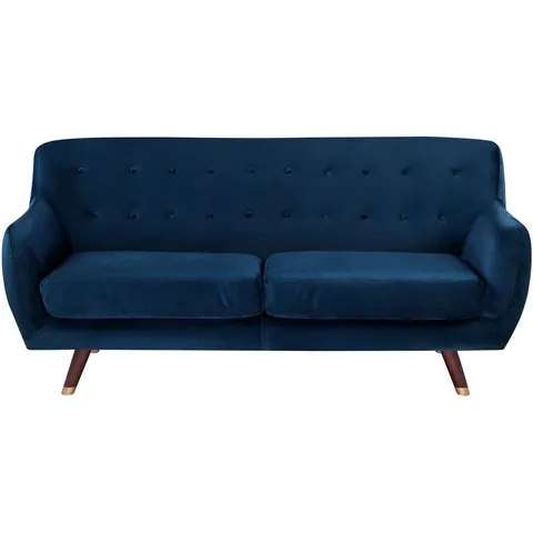 BODO - Driezitsbank - Marineblauw - Fluweel – afbeelding 2