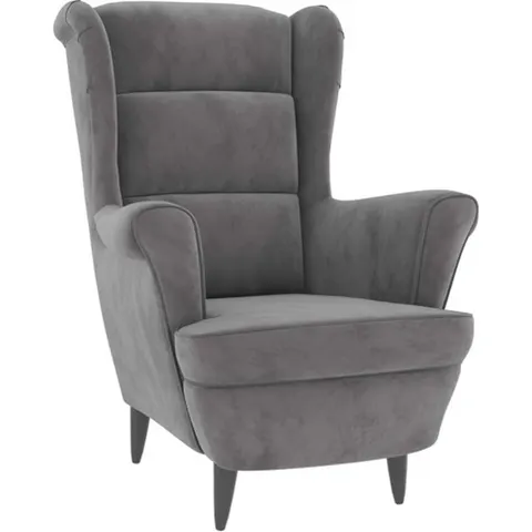vidaXL Fauteuil gris clair velours – image 2