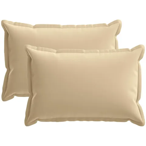 vidaXL Coussin avec oreiller HOUTEN 2 pc Beige Polyester – 776009 – image 2