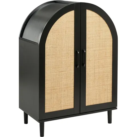BICHENO - Schoenenkast - Zwart - MDF – afbeelding 2