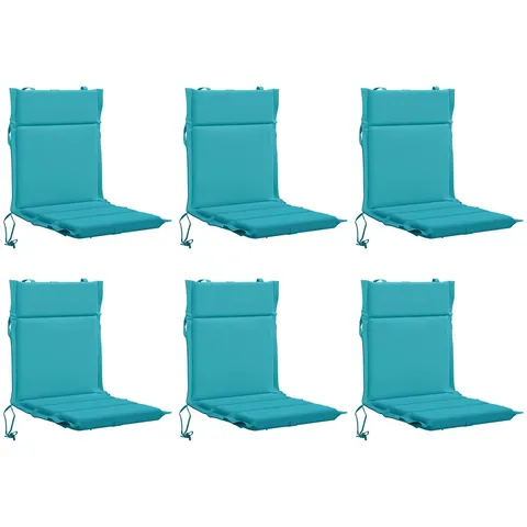 vidaXL Coussin de chaise à dossier bas GEMERT 6 pc 100 % polyester – 433675 – image 3