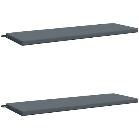 vidaXL Coussins de Banc SOEST 2 pc 100 % polyester Bleu – 462248 – image 2