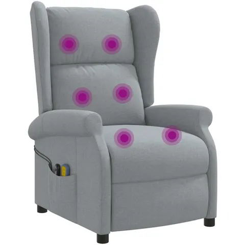 vidaXL Gris clair Tissu – image 2