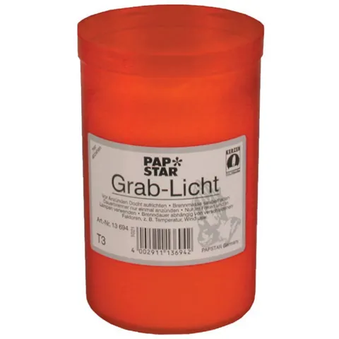 PAPSTAR graflicht T3, diameter: 64 mm, rood – afbeelding 2
