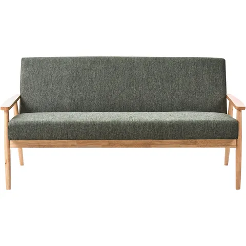 ESRUM - Driezitsbank - Groen/Lichtbruin- Polyester – afbeelding 2