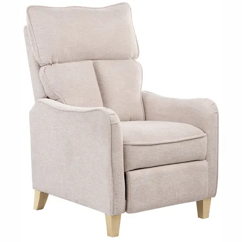 ROYSTON - Fauteuil - Lichtbeige - Polyester – afbeelding 2