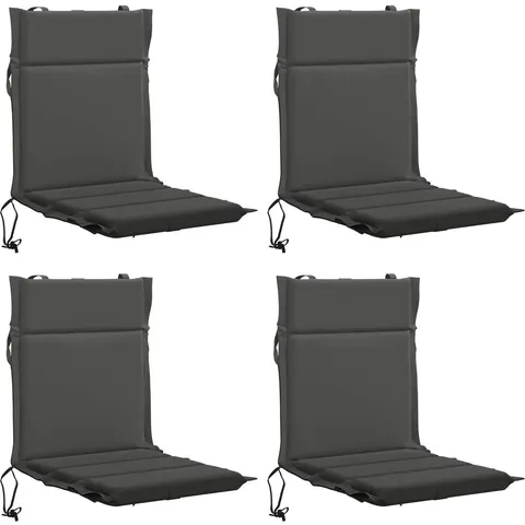 vidaXL Coussin de chaise à dossier bas GEMERT 4 pc 100 % polyester – 433217 – image 2
