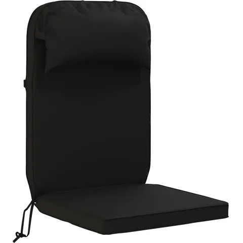vidaXL Coussin de chaise Adirondack 100 % polyester Noir – 450023 – image 3