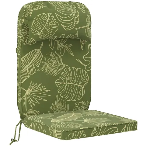 vidaXL Coussin de chaise Adirondack 100 % polyester Modèle feuille – image 2