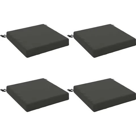 vidaXL Coussins de siège SOEST 4 pc 100 % polyester Anthracite – 414117 – image 2