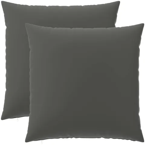vidaXL Coussin 2 pc HEERLEN Anthracite 80 x 80 cm Polyester – image 2