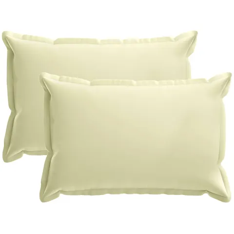 vidaXL Coussin avec oreiller HOUTEN 2 pc Crème Polyester – 776085 – image 2