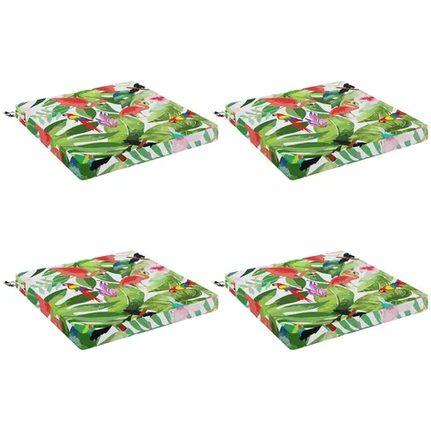 vidaXL Coussins de siège SOEST 4 pc 100 % polyester Multicolore – 415817 – image 3