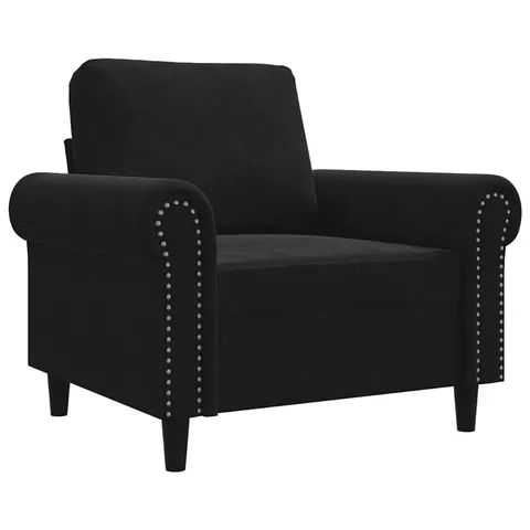 vidaXL Fauteuil Noir 60 cm Velours – 135994 – image 2