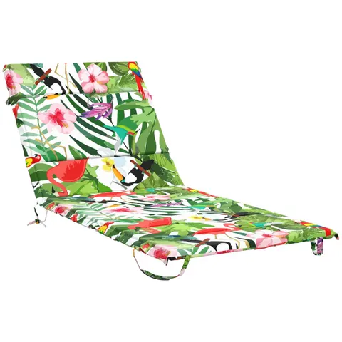 vidaXL Coussin de transat GEMERT 100 % polyester Multicolore – 454489 – image 2