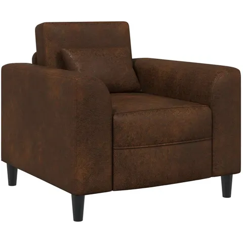 vidaXL Fauteuil Marron Simili daim – 523376 – image 2