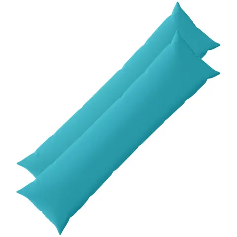 vidaXL Coussin 2 pc HEERLEN Turquoise 40 x 145 cm Polyester – image 2