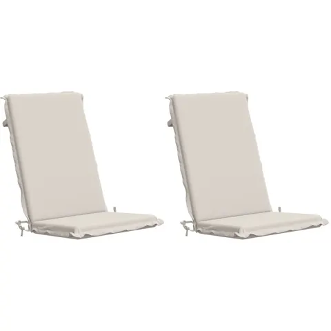 vidaXL Coussin de chaise à dossier haut GEMERT 2 pc 100 % polyester – 427131 – image 3