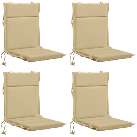 vidaXL Coussin de chaise à dossier bas GEMERT 4 pc 100 % polyester – 433248 – image 2