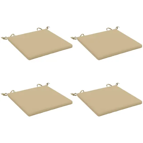 vidaXL Coussins de siège SOEST 4 pc 100 % polyester Beige – 411802 – image 2