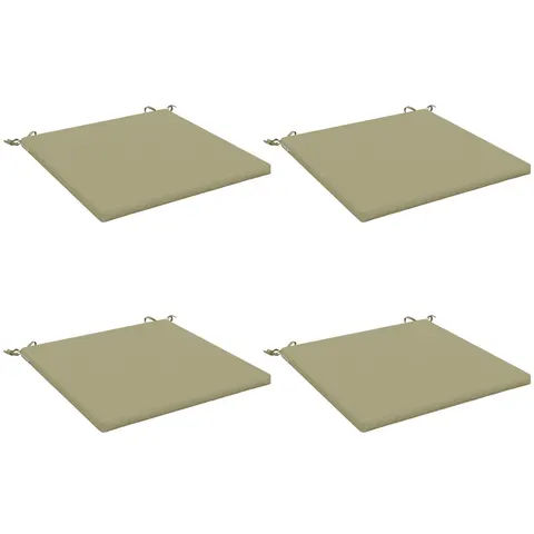 vidaXL Coussins de siège SOEST 4 pc 100 % polyester Vert clair – 417798 – image 2