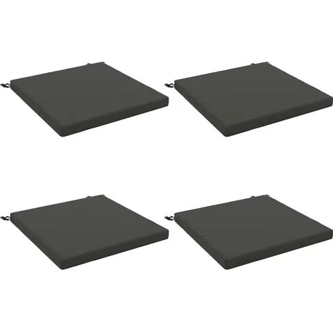 vidaXL Coussins de siège SOEST 4 pc 100 % polyester Anthracite – 415114 – image 3