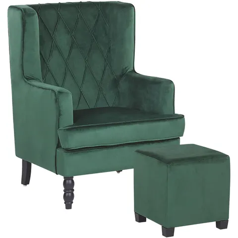 SANDSET - Fauteuil - Donkergroen - Fluweel – afbeelding 2