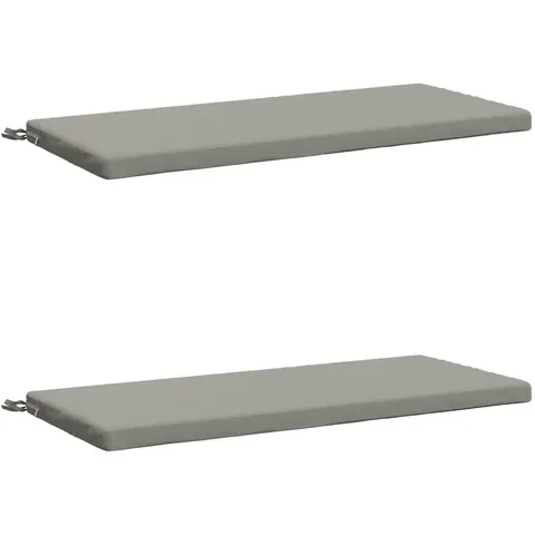 vidaXL Coussins de Banc SOEST 2 pc 100 % polyester Gris – 461944 – image 2
