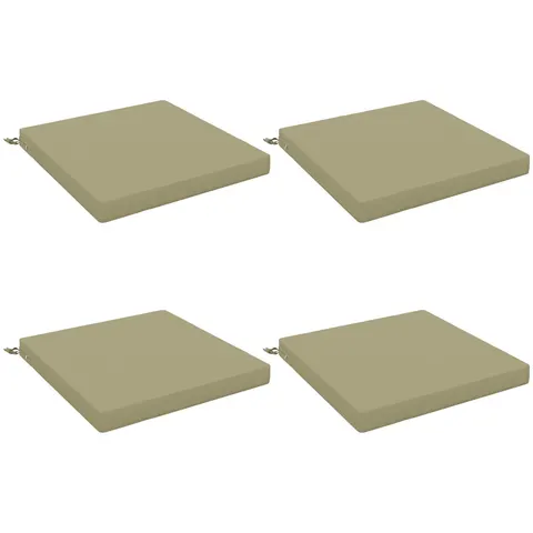vidaXL Coussins de siège SOEST 4 pc 100 % polyester Vert clair – 418955 – image 2