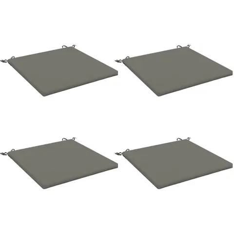 vidaXL Coussins de siège SOEST 4 pc 100 % polyester Gris – 416234 – image 2