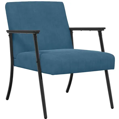 vidaXL fauteuil Bleu Velours – 939661 – image 2
