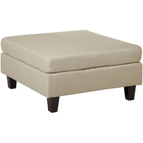 FEVIK - Ottomaan - Beige - Polyester – afbeelding 2
