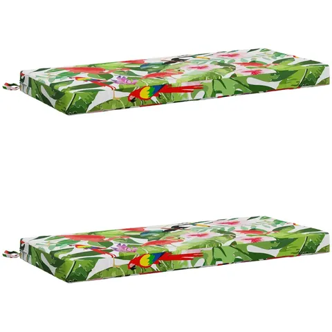 vidaXL Coussins de Banc SOEST 2 pc 100 % polyester Multicolore – 470625 – image 3