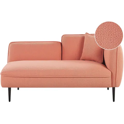 BELIANI CHEVANNES - Chaise longue - Perzik - - Polyester – afbeelding 2