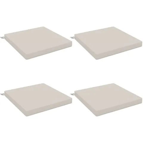 vidaXL Coussins de siège SOEST 4 pc 100 % polyester Blanc – 418993 – image 2